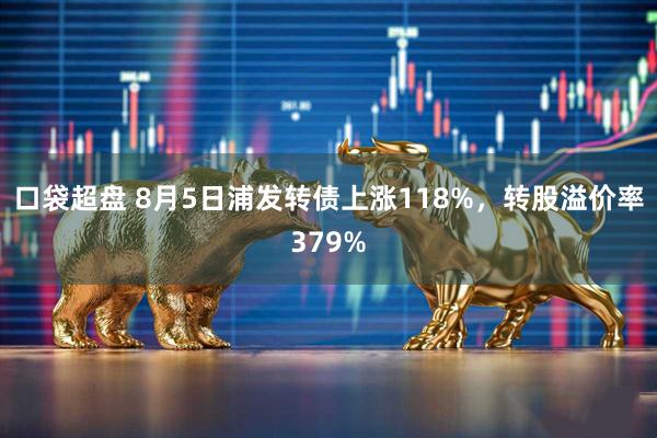 口袋超盘 8月5日浦发转债上涨118%，转股溢价率379%